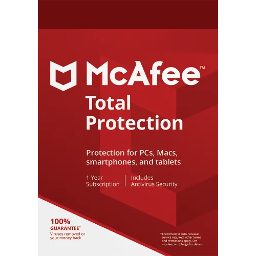 McAfee Total Protection – 1-Year / 10-Devices – Europe/UK